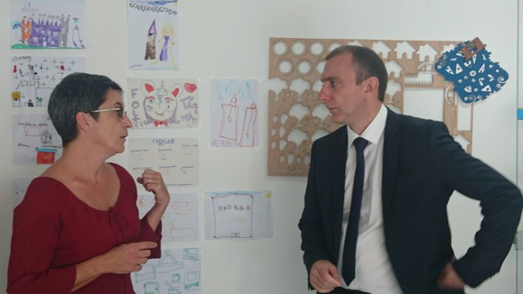 Le Président ANGELINI visite FAB LAB à Aïacciu