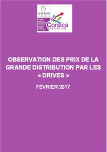 Observation des prix de la grande distribution par les "Drives" - Février 2017