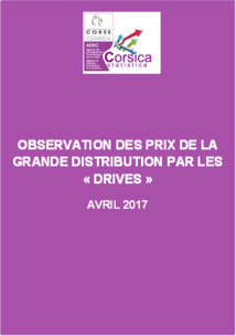 Observation des prix de la grande distribution par les "Drives" - Avril 2017