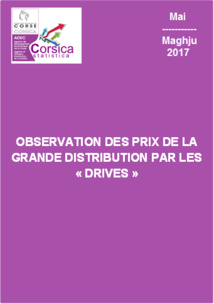 Observation des prix de la grande distribution par les "Drives" - Mai 2017