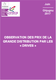 Observation des prix de la grande distribution par les "drives" - Juin 2017