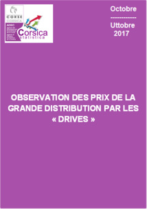 Observation des prix de la grande distribution par les "Drives" - Octobre 2017