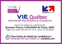 OFFRE DE MISSION 🌎[V.I.E Québec] ✈️