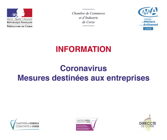 ⚠️#CoronavirusCorse [Cellule d’appui et d’action aux entreprises impactées par le COVID 19] 