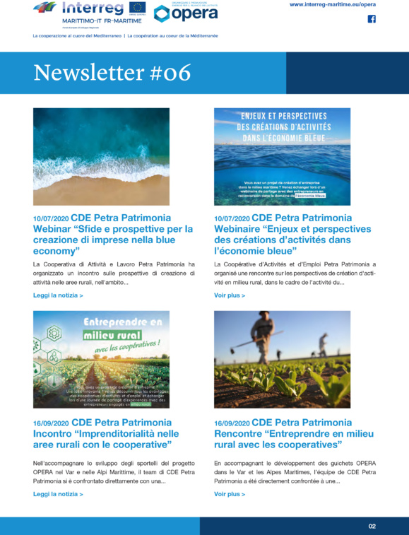[Newsletter#6] 📑O.P.E.R.A. (Organizzare e Promuovere le Energie per il Rilancio della Attività)