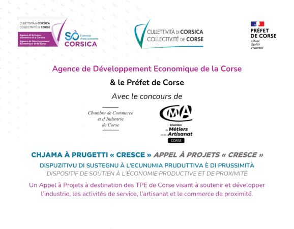 [📢 APPEL À PROJETS #CRESCE] dispositif de soutien à l'économie productive & de proximité ADEC●SGAC●CCIC●CMAC