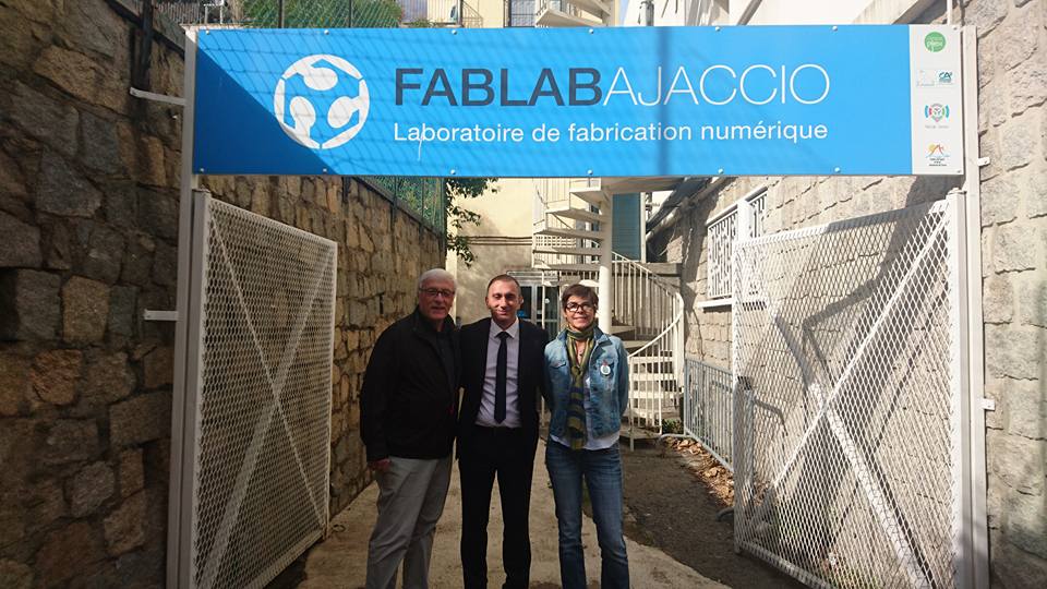 Le Président ANGELINI visite FAB LAB à Aïacciu