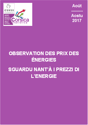 Observation des prix des énergies - Août 2017