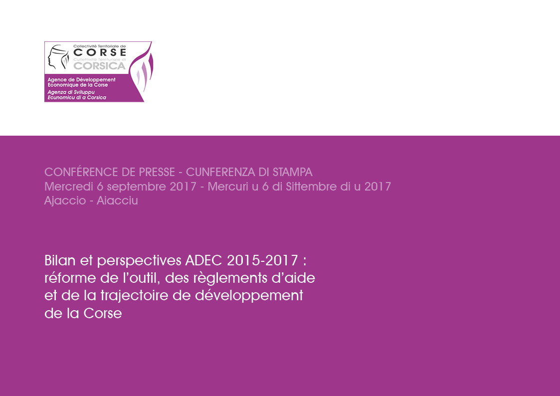 Bilan et perspectives ADEC 2015-2017