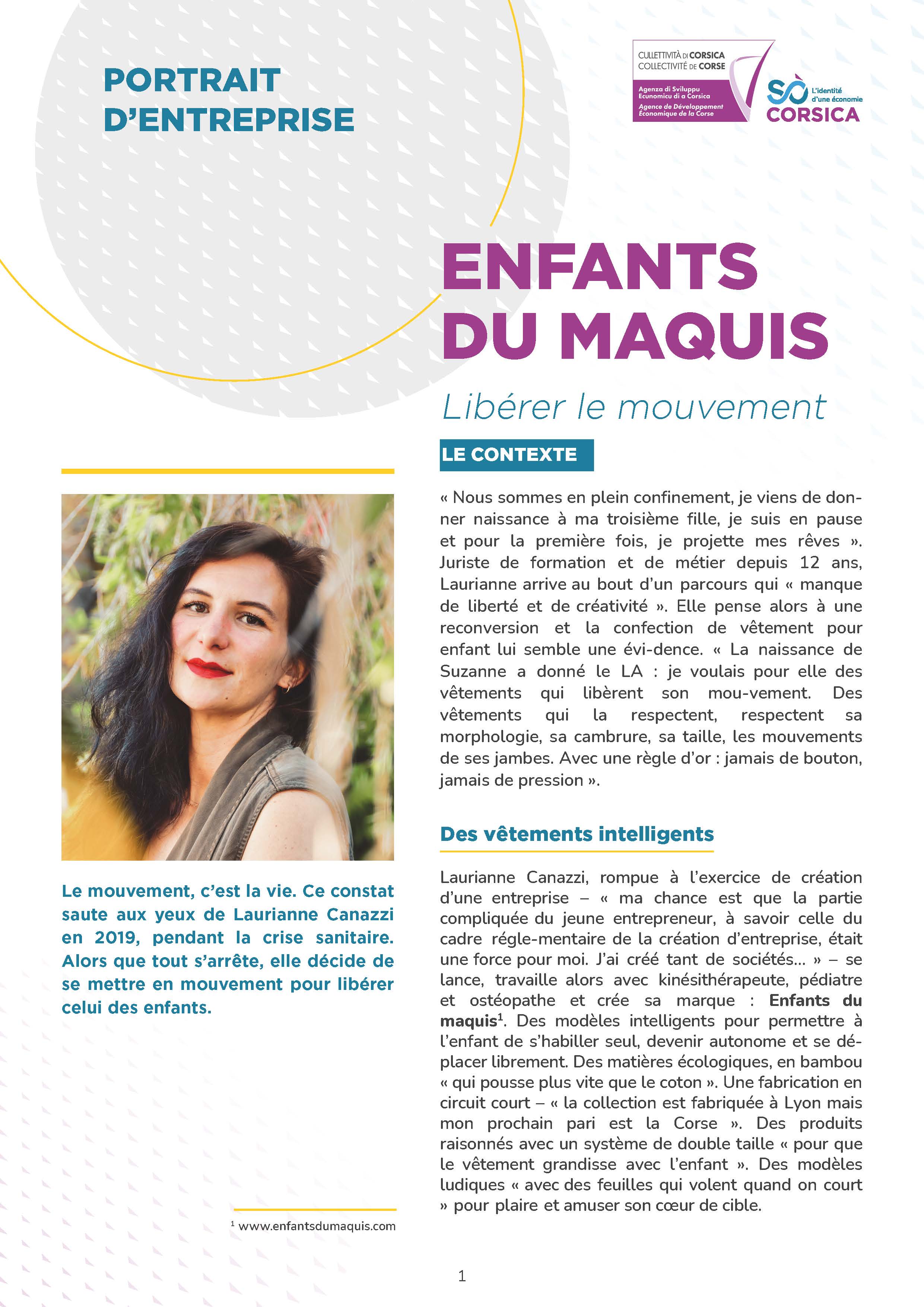 #ADEC [PORTRAIT D’ENTREPRISE2️⃣] 🍂𝗘𝗻𝗳𝗮𝗻𝘁𝘀 𝗱𝘂 𝗠𝗮𝗾𝘂𝗶𝘀 "vêtements intelligents"