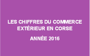Les chiffres du commerce extérieur en Corse - Année 2016