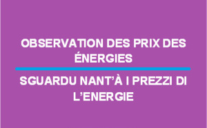 Observation des prix des énergies - mars 2018