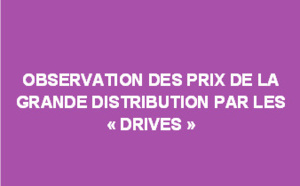 observation des prix de la grande distribution par les "Drives" - Mars 2018