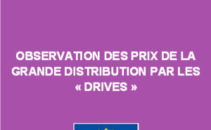 Observation des prix de la grande distribution par les "drives" - Avril 2018