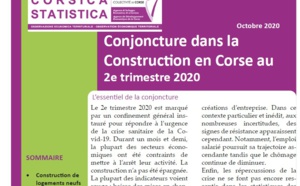 Conjoncture dans la Construction en Corse au 2e trimestre 2020