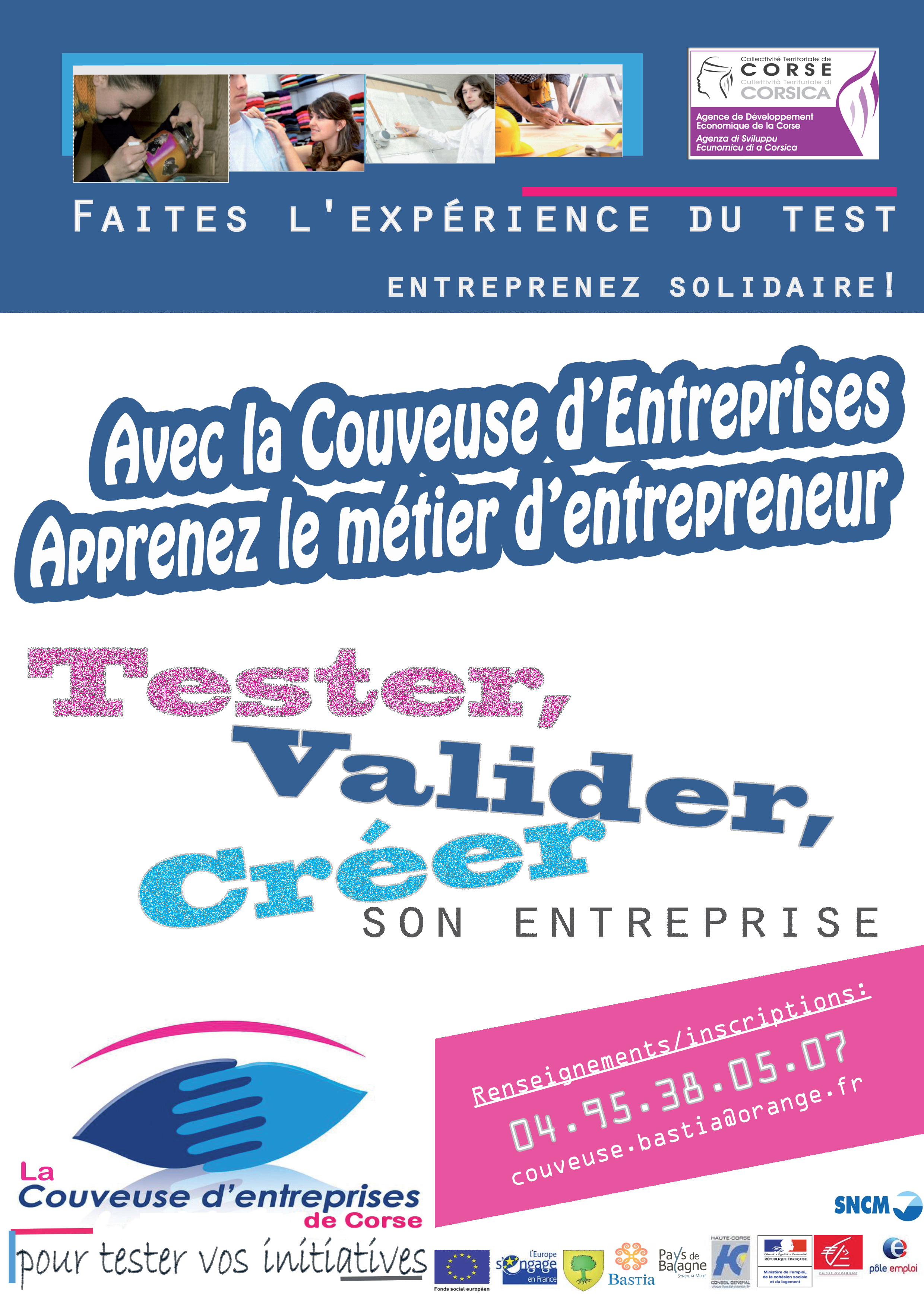 AG de l'Union Nationale des Couveuses d'Entreprises et séminaire de restitution du projet européen « Métiers d’art, métiers d’avenir » le 2 juin à Bastia avec l’ADEC